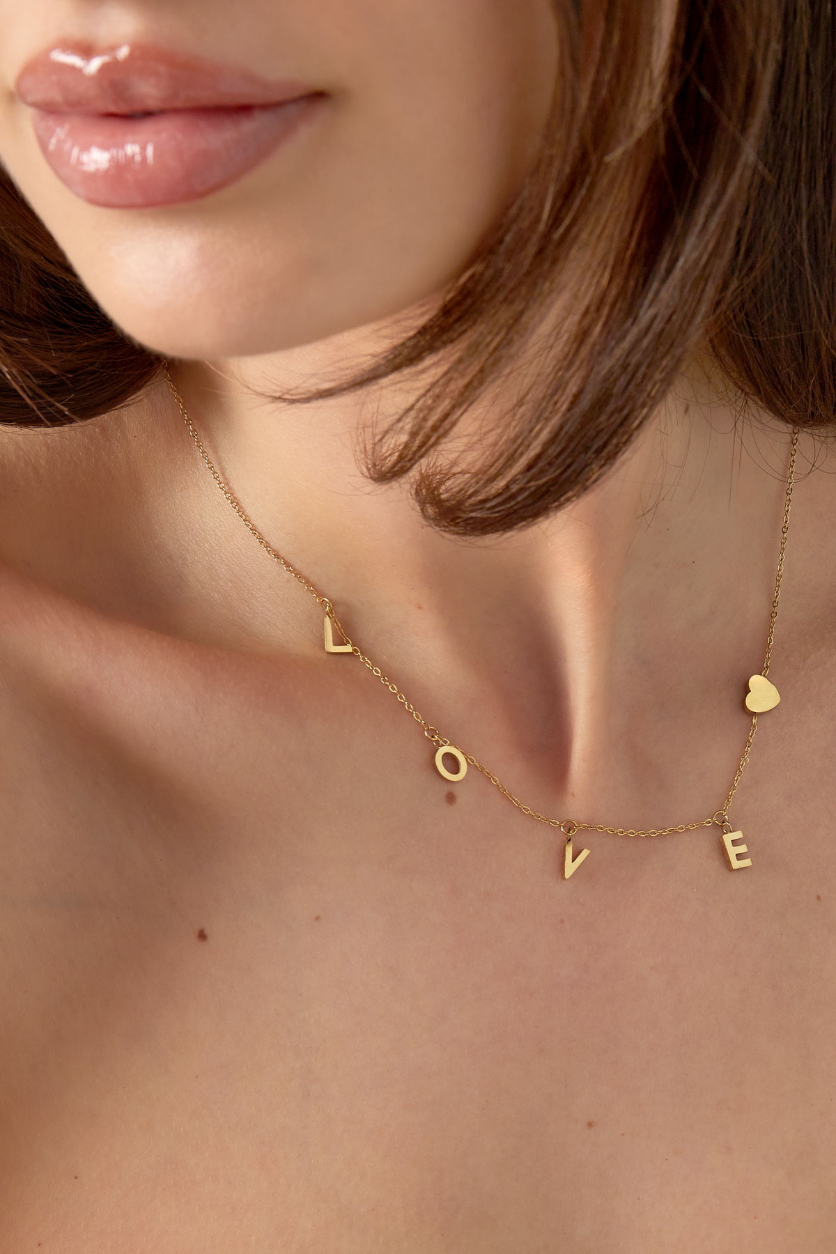 Necklace lover world - gold h5 Picture3